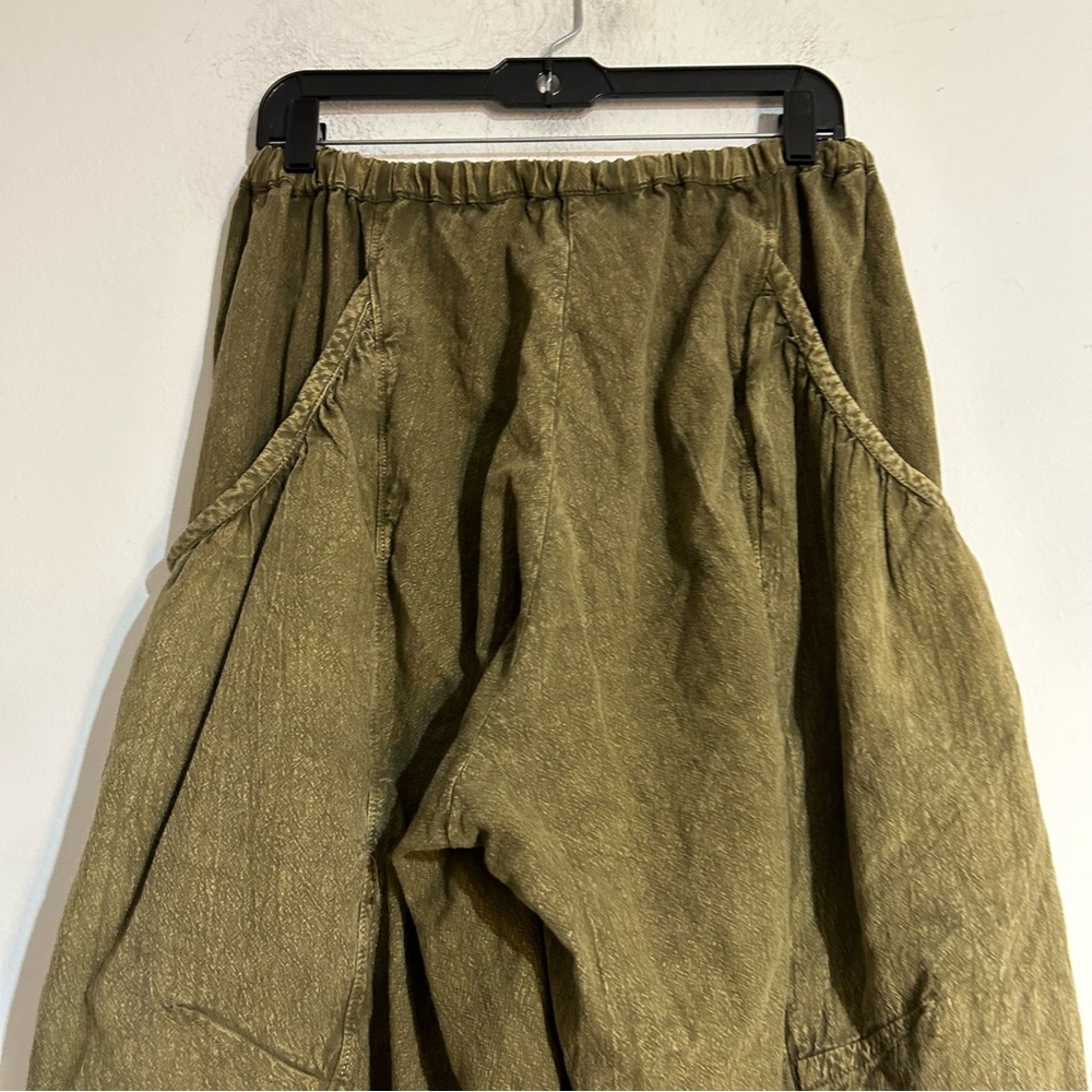 Urban Outfitters Em Balloon Baggy Slouchy Pants Green Size Medium Indie Grunge - Picture 7 of 11